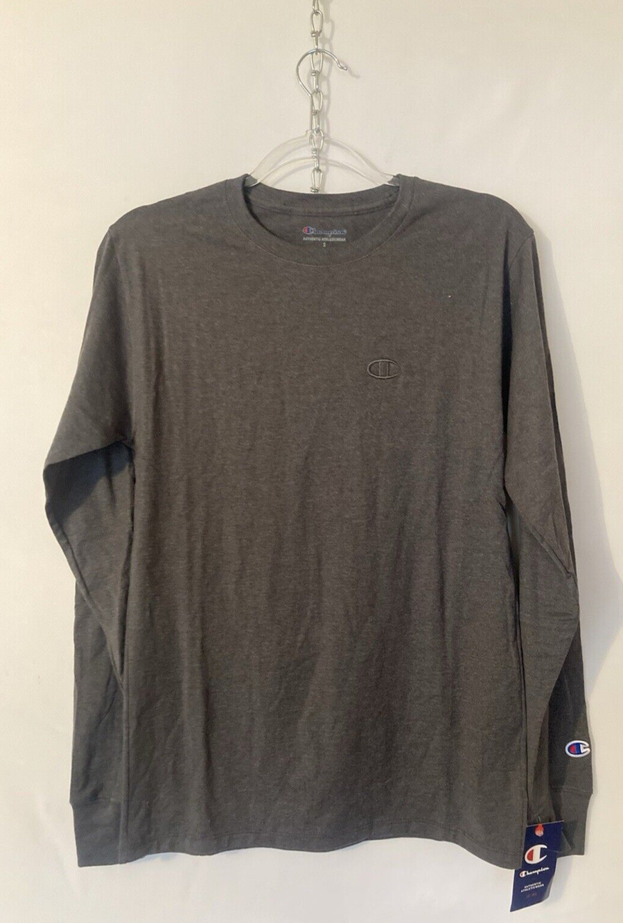 Champion Men's Classic Jersey Long Sleeve T-Shirt Size Small NWT